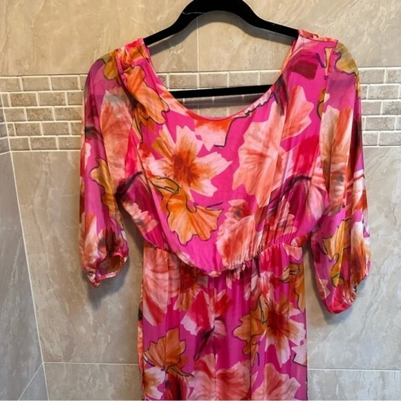 Lara G.Silk Blend midi dress - Picture 5 of 12